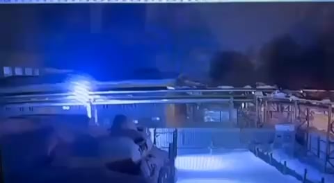 The moment a 'Flamingo' missile struck the workshop of the Votkinsk missile production plant in Russia