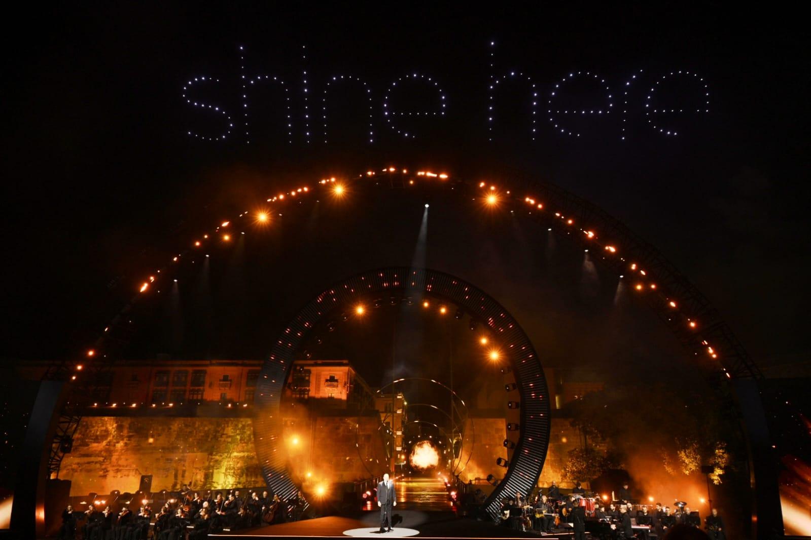 Drones took to the skies overhead. Photo: Matthew Mirabelli.