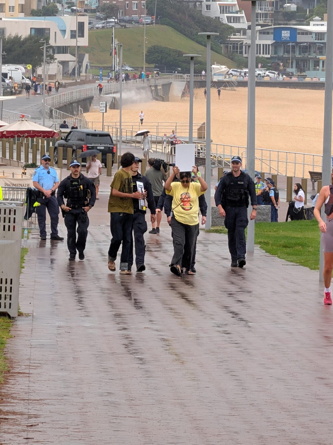 Small number of Bondi protestors dealt with swiftly