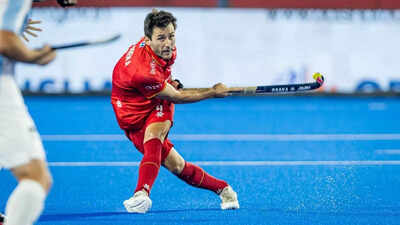 Belgium captain Arthur van Doren in Rourkela on Friday Belgium down Argentina to maintain winning run in Pro League