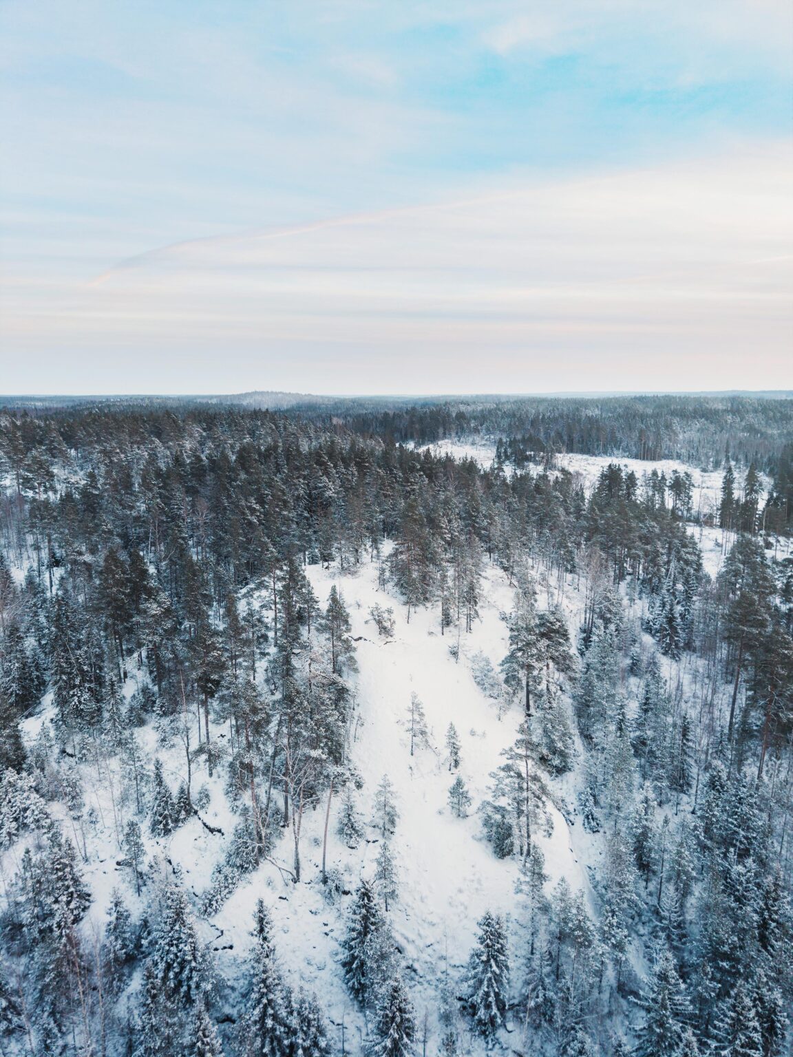 Winter scenery in southern Finland. [OC]