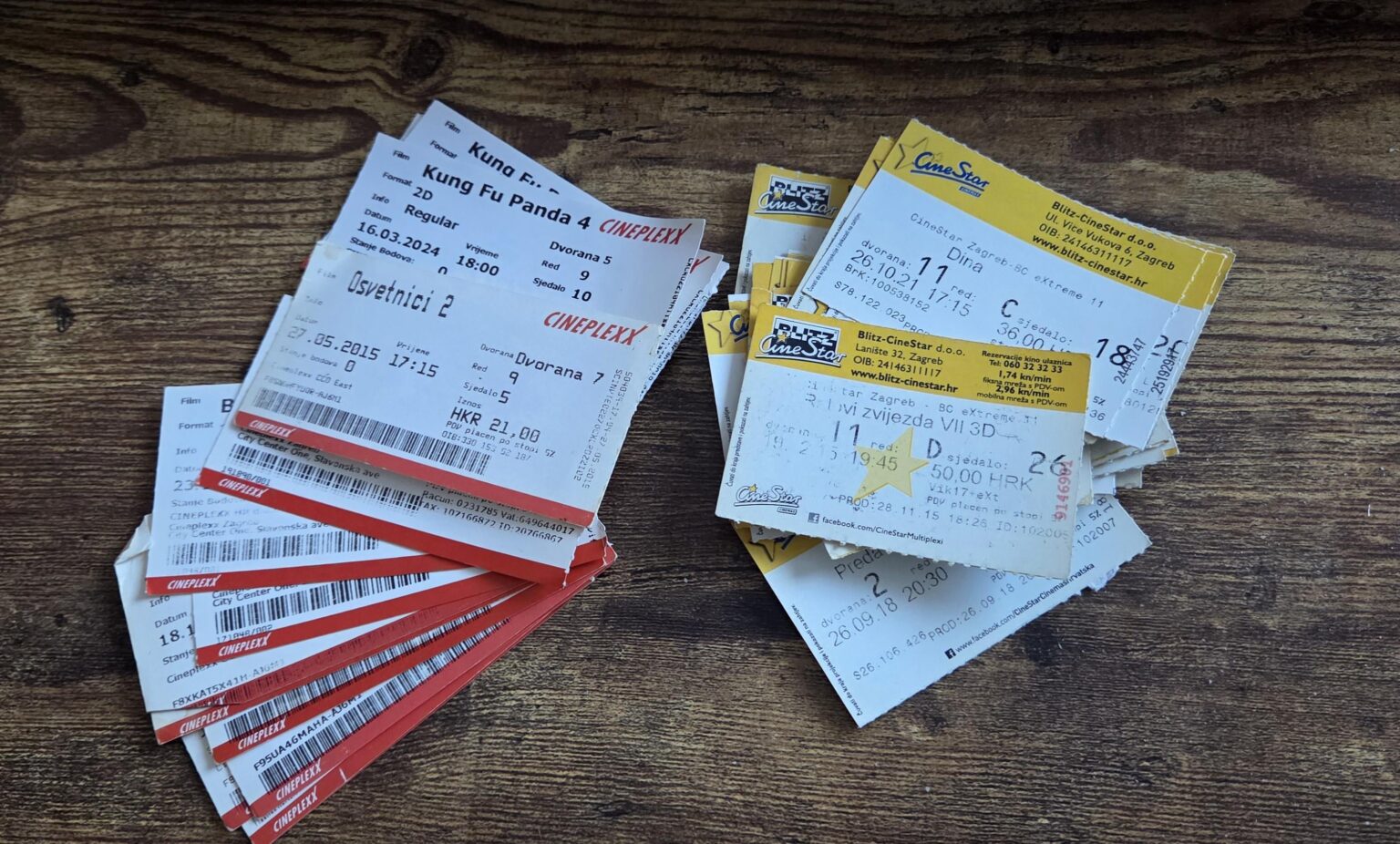 Have you collected movie tickets before?
