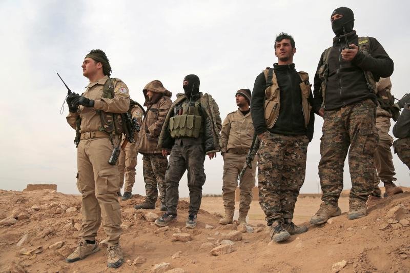 Syrian Democratic Forces (SDF) fighters gather during an offensive against Islamic State militants in northern Raqqa province, Syria, on Feb 8, 2017. (File photo: Reuters)