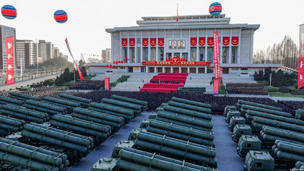 North Korea unveils nuclear-capable rocket launchers