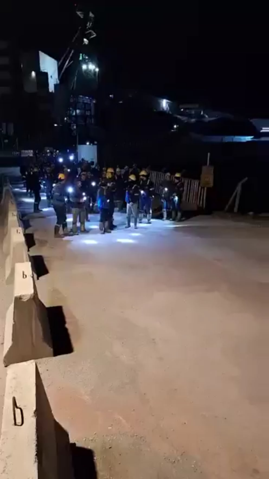 Polyak mine workers are protesting for their unpaid wages under the leadership of Independent Mine Work!