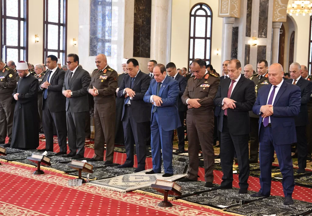 At  El-Mosheer Tantawi Mosque - Egyptian Gazette