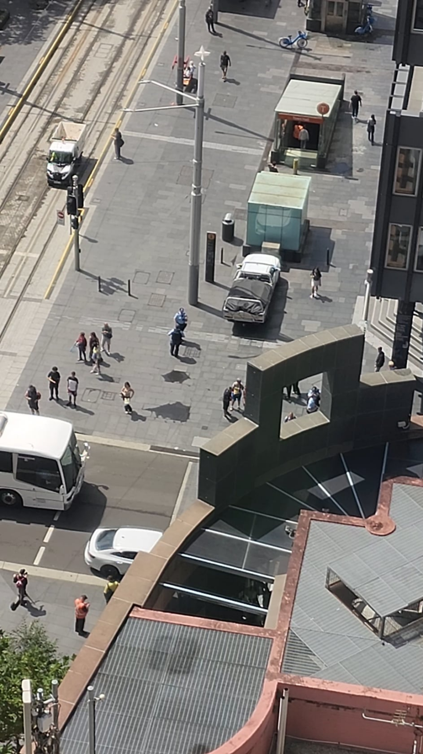 My view of George St at 2:57pm