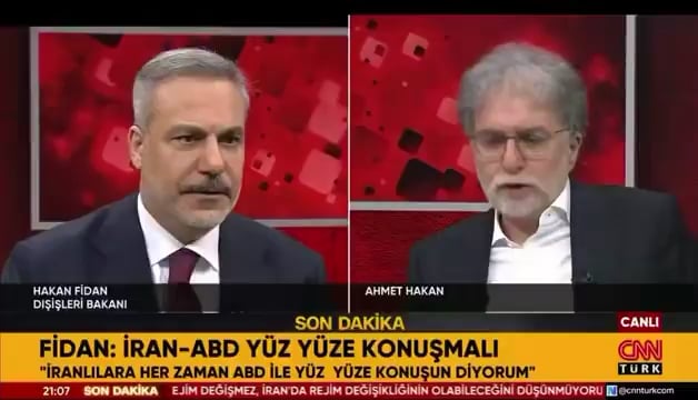 Question: “Should Türkiye have nuclear weapons?” — Hakan Fidan: (serious look)