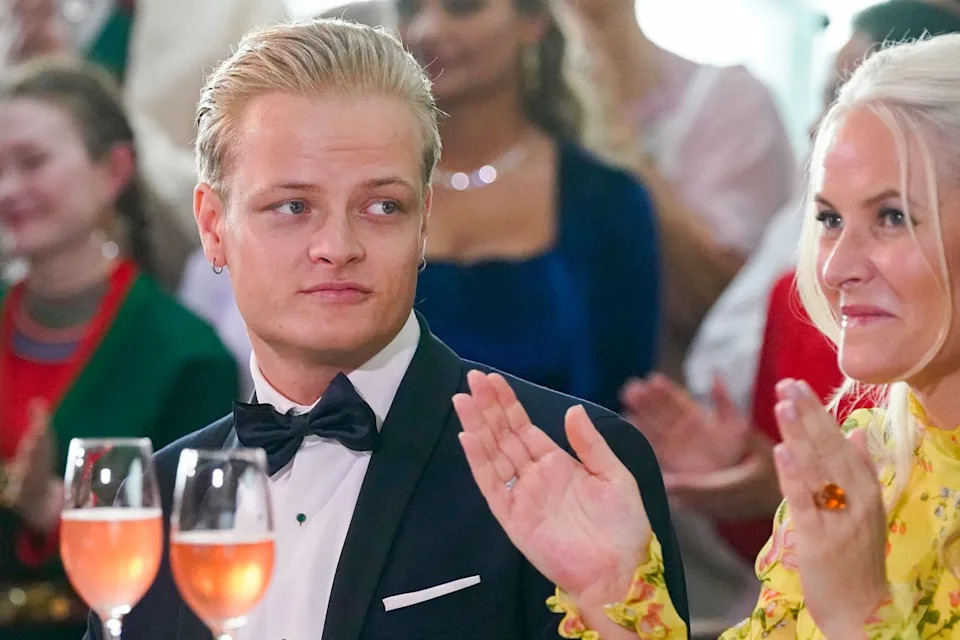 Marius Borg Hoiby and Crown Princess Mette-Marit on June 16, 2022. LISE ASERUD/NTB/AFP/Getty 