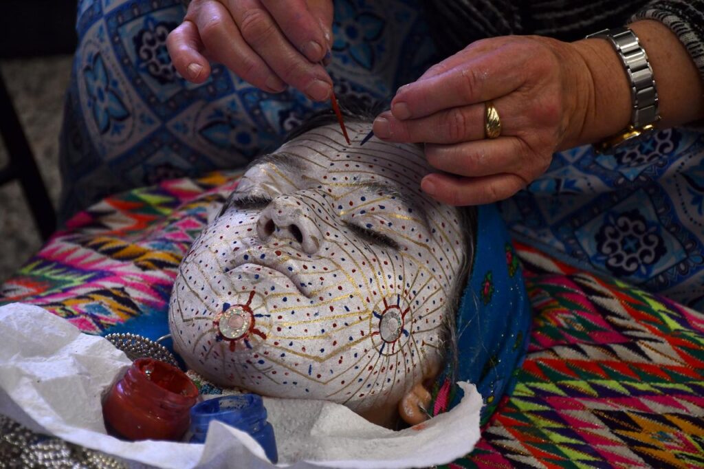 A centuries-old bridal makeup tradition, crafted to ward off the