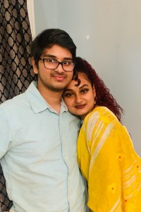Jabez Chakraborty poses with his sister, Naomi, in an undated photo.