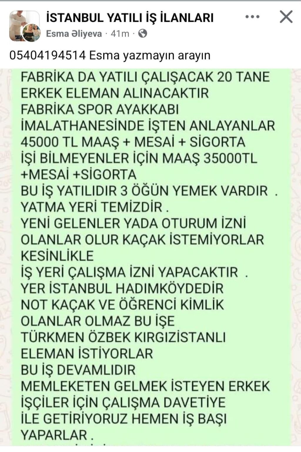 While there are so many unemployed citizens in Türkiye, does it constitute a crime for them to ask for workers from unrelated countries?
