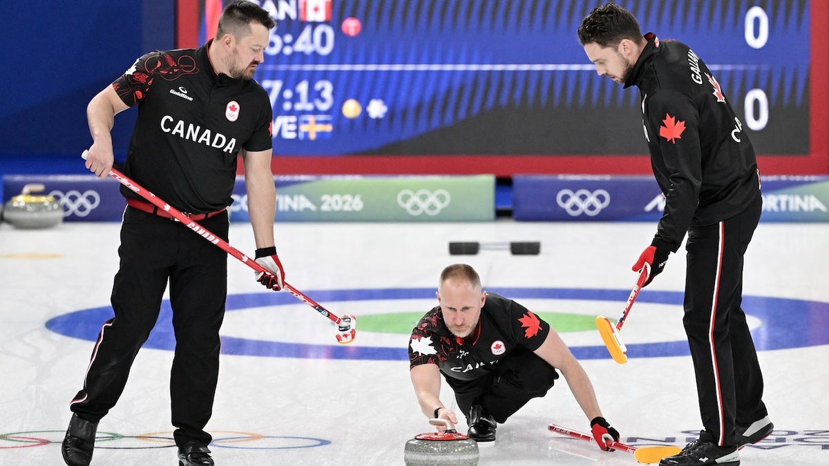 Canada's Ben Hebert, Canada's Brad Jacobs