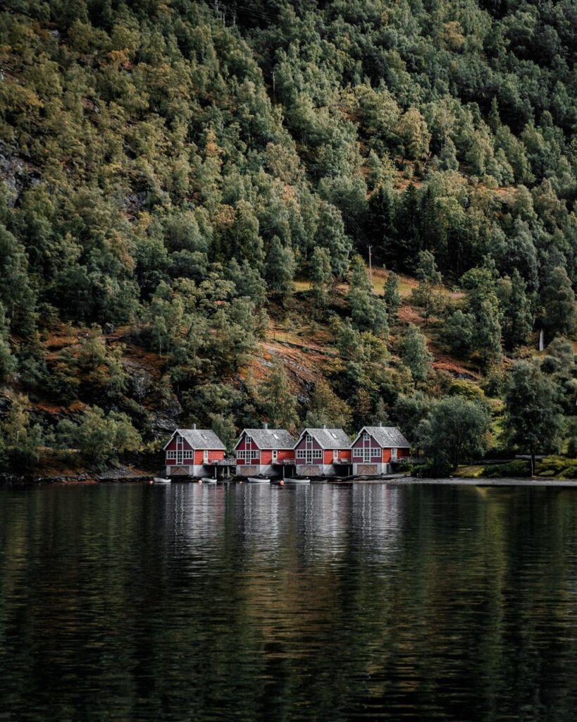 Cabins on the water