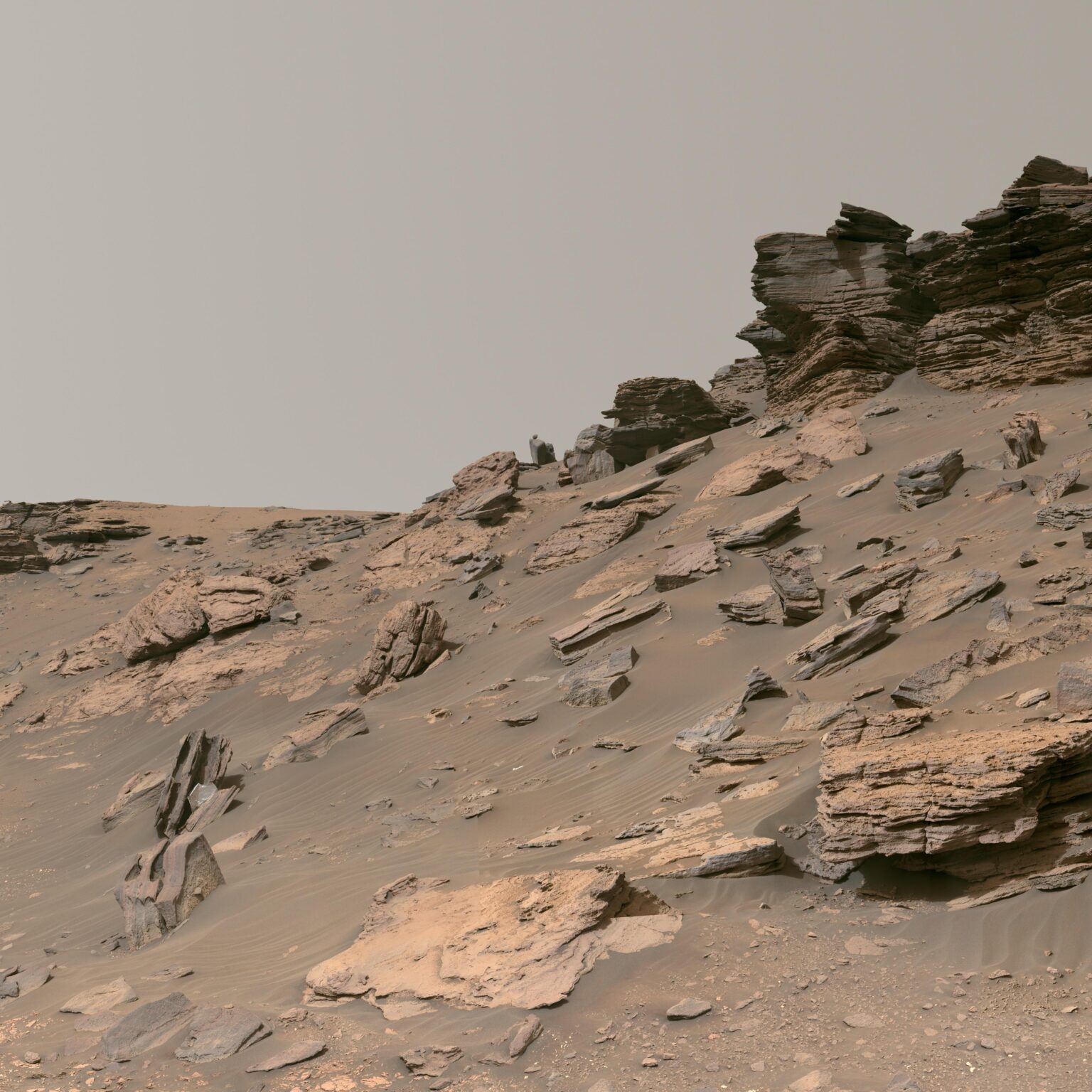 NASA Perseverance Rover view of Jezero Crater on Mars