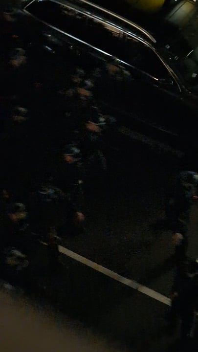 Police chase protesters in Bathurst St