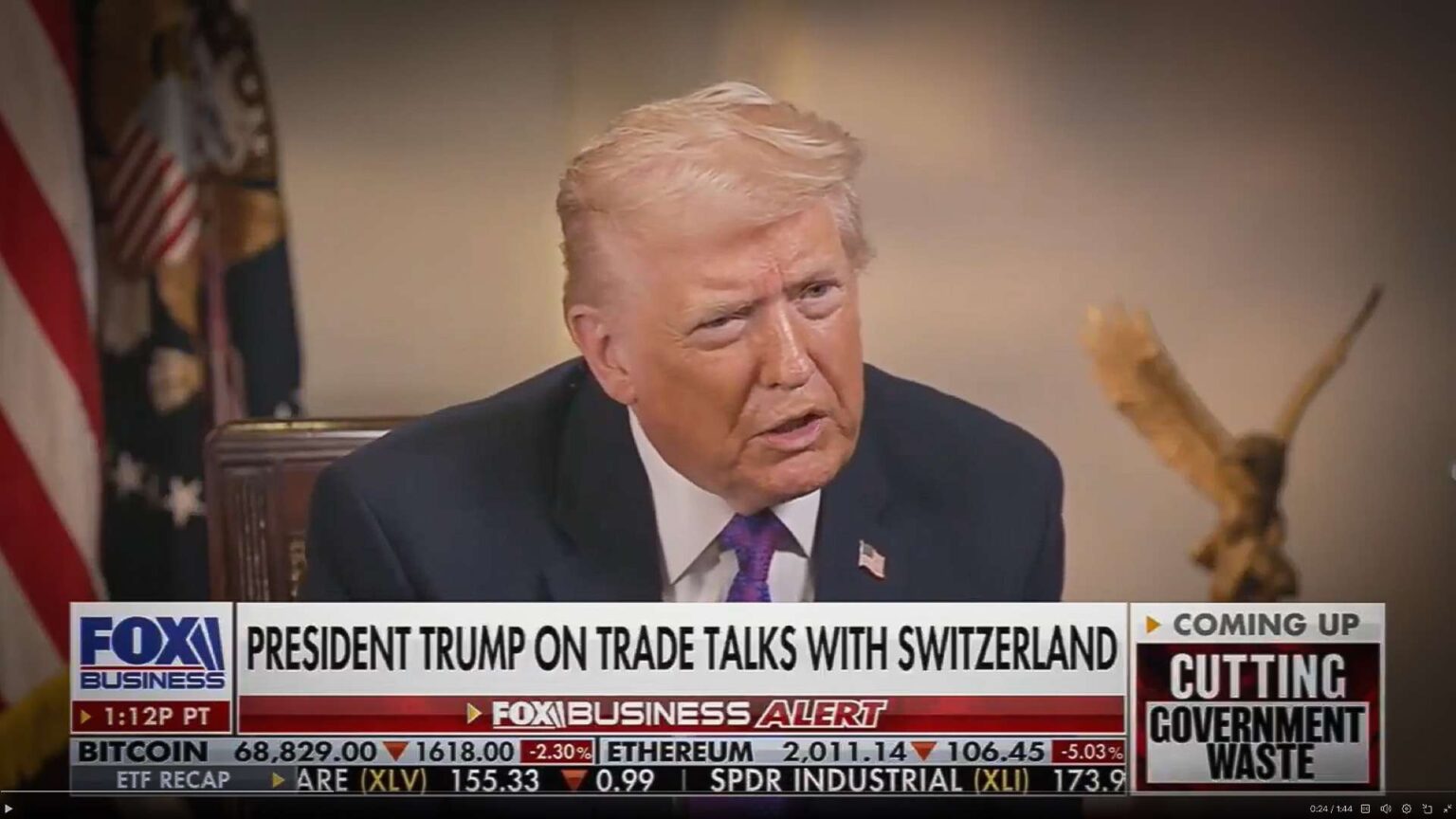 Trump imposed 39 percent 'emergency' tariffs when Switzerland hurt his feelings