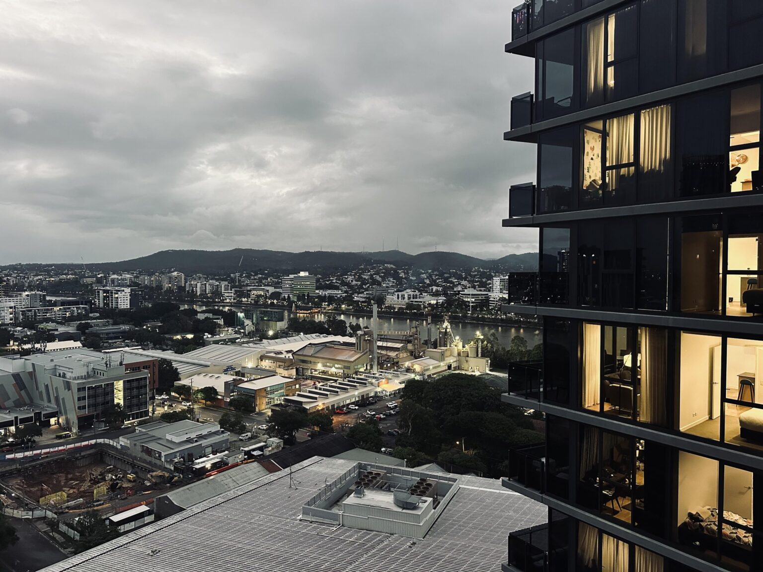 Cloudy Brisbane Sunset