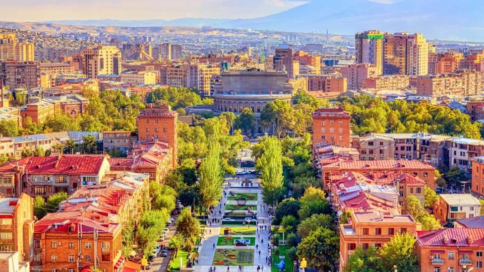 The Armenian capital of Yerevan is also known as "The Pink City."Image source&colon; Shutterstock