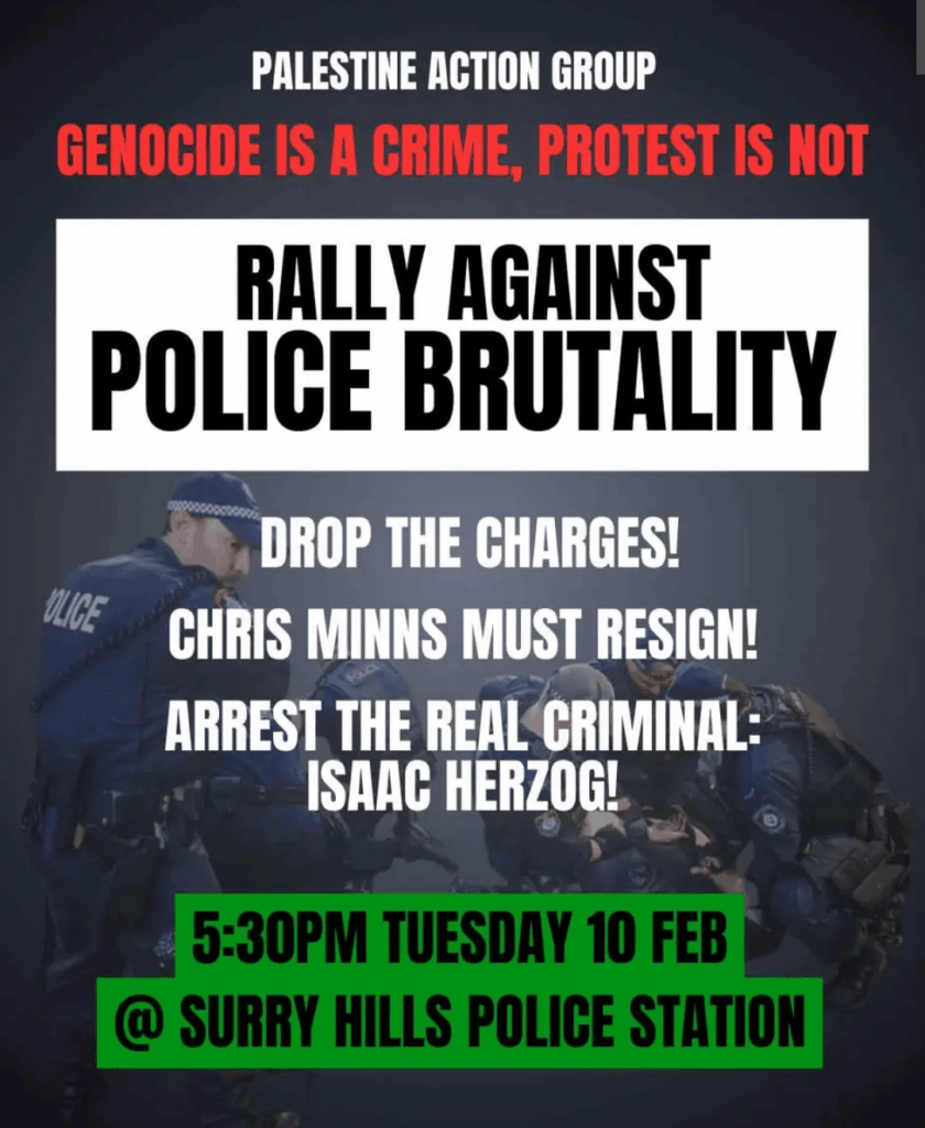 Protest this evening.