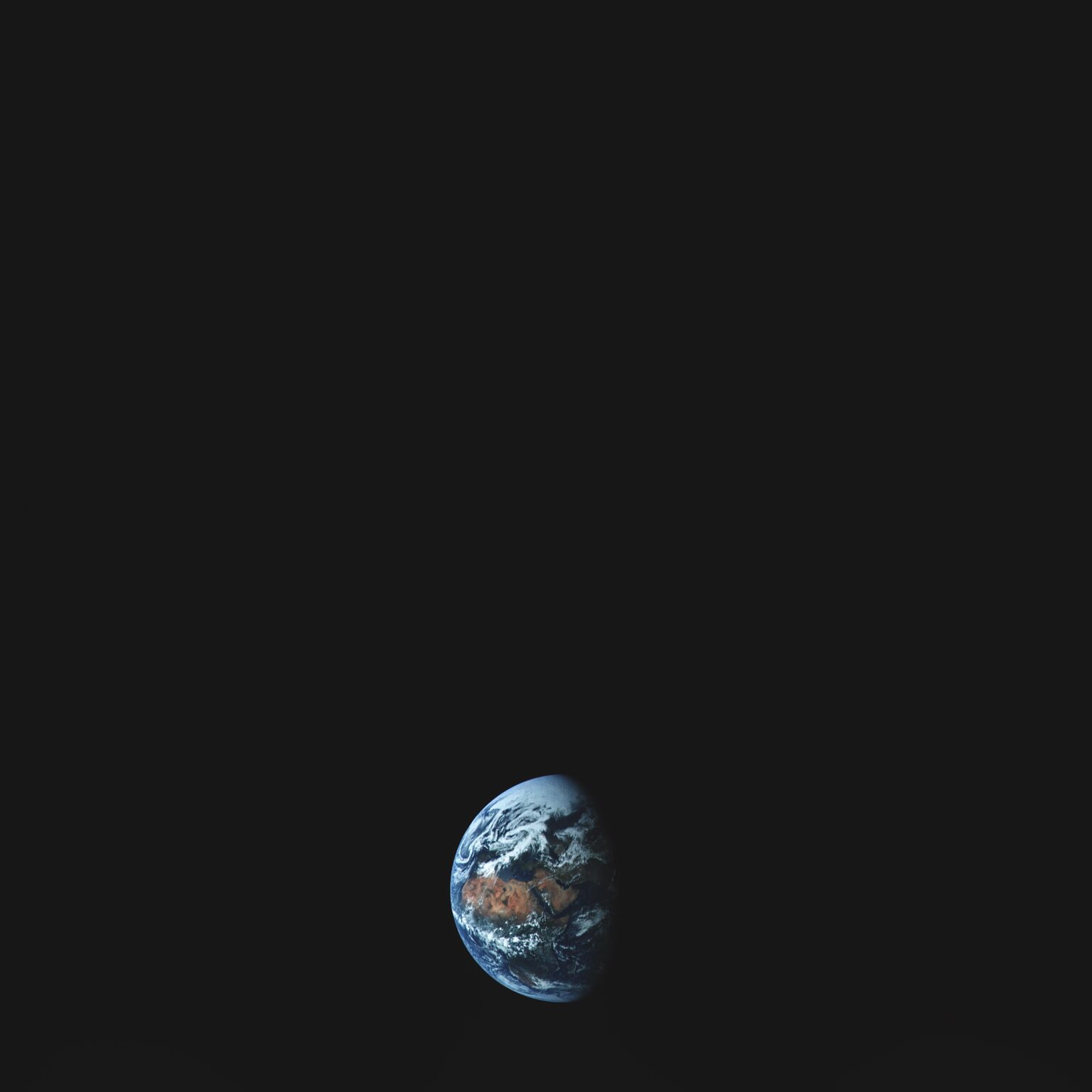 Earth seen from Apollo 10 in May 1969