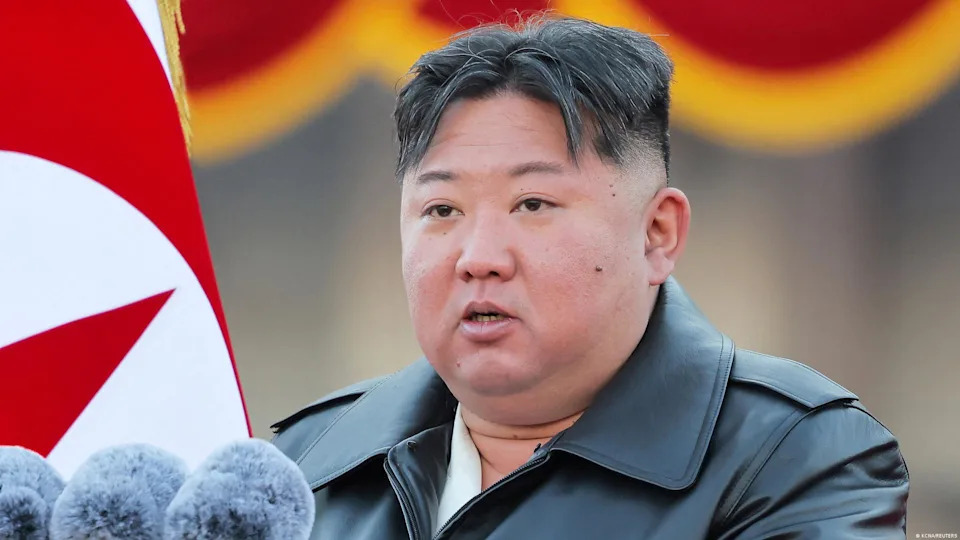 Kim Jong Un said the new weapons system was meant to deter North Korea's enemies<span class="copyright">KCNA/REUTERS</span>