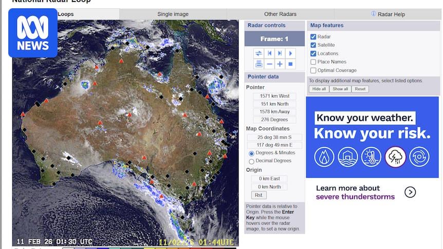 Hundreds of thousands of people still using the old Bureau of Meteorology website