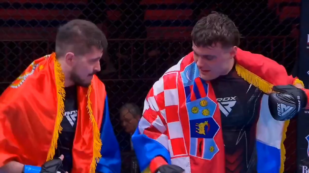 A very nice sporting moment yesterday between Petar Pejić and Marko Ivković, after the fight for European gold