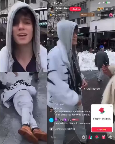 A regular live stream on Romanian territory