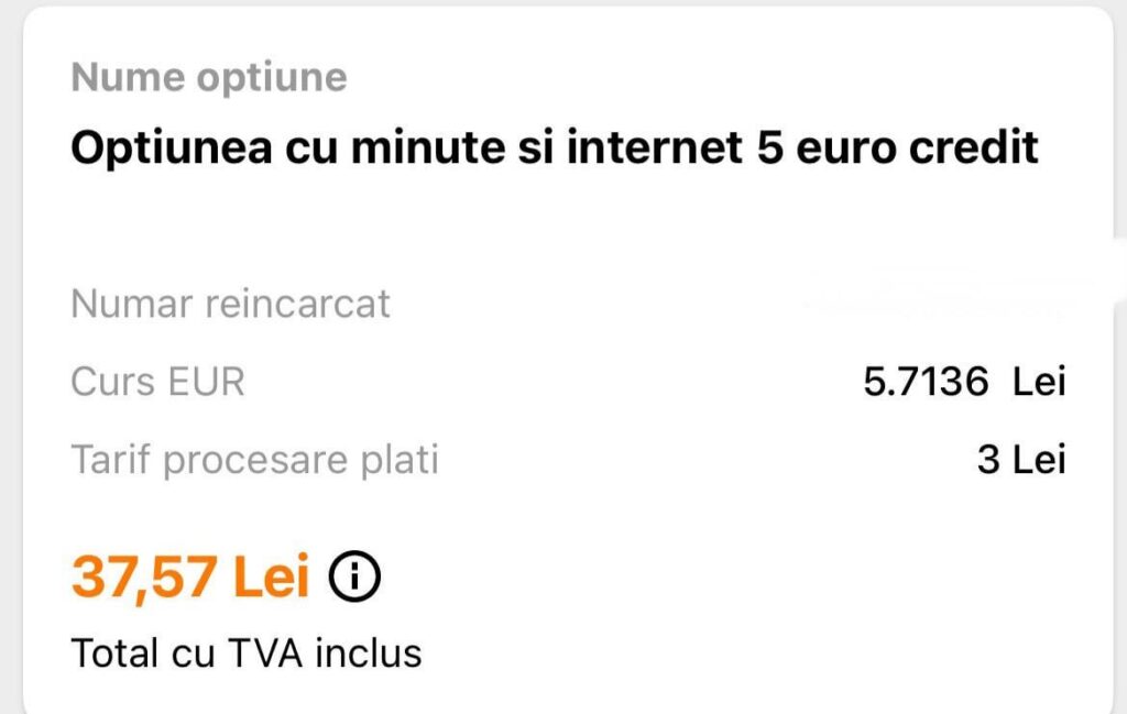 Option 5 euros, almost 8.... embarrassing currency exchange and processing fee
