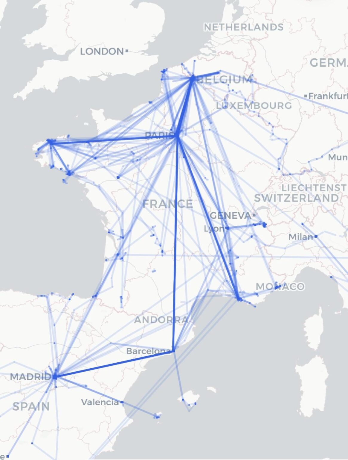 [OC] 8+ years of my location history