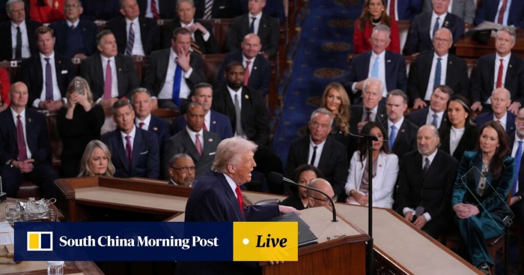 Trump blasts ruling on tariffs, touts economy in State of the Union speech