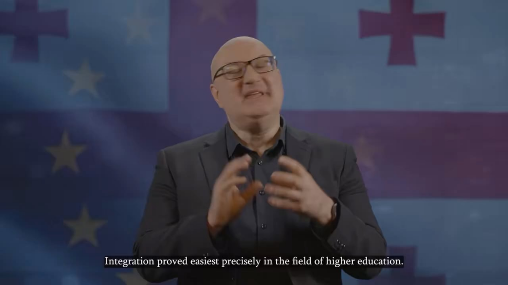 "Higher education in 🇬🇪 was shaped through very close ties with Europe. The first university was built on the model of the University of Berlin". Prof. Giga Zedania explains why education is a success story of EU integration and why safeguarding it is important for 🇬🇪's European future.