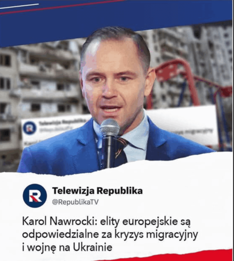 Karol Nawrocki assessed that European elites are responsible for Russia's attack on Ukraine.