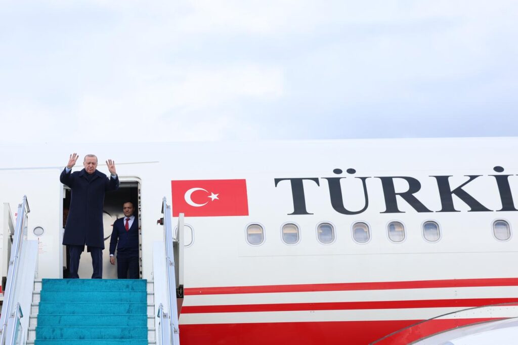 President Recep Tayyip Erdogan traveled to Addis Ababa, the capital of Ethiopia, for an official visit and was seen off from the Ataturk Airport in Istanbul, Türkiye on February 17, 2026. (AA Photo)