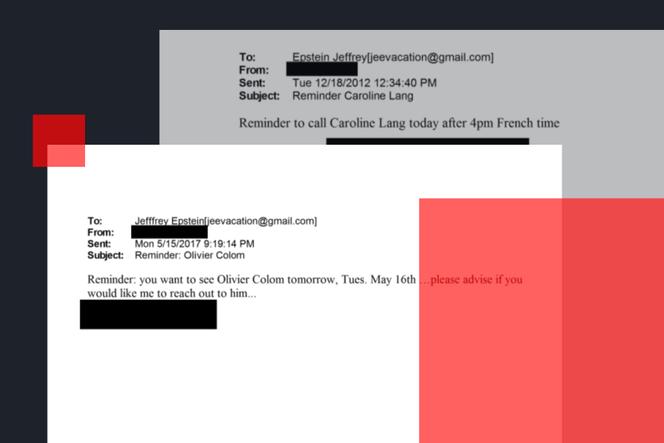 Excerpts from Jeffrey Epstein's emails, released by the US Department of Justice on January 30, 2026. Montage by Le Monde.