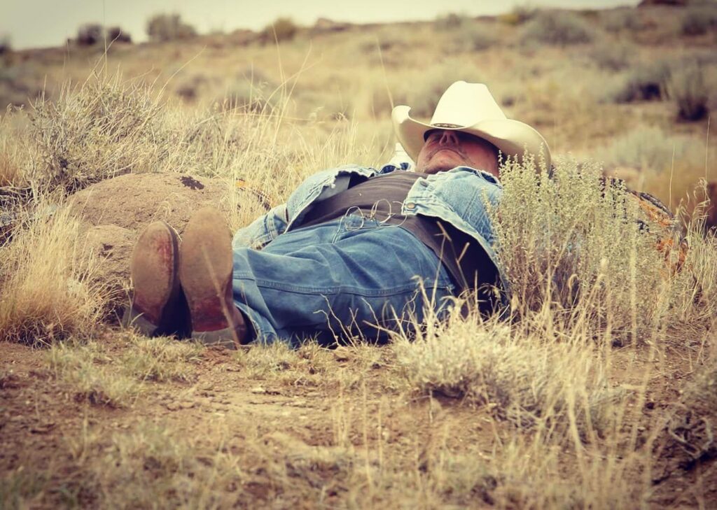 My dad taking an afternoon siesta.