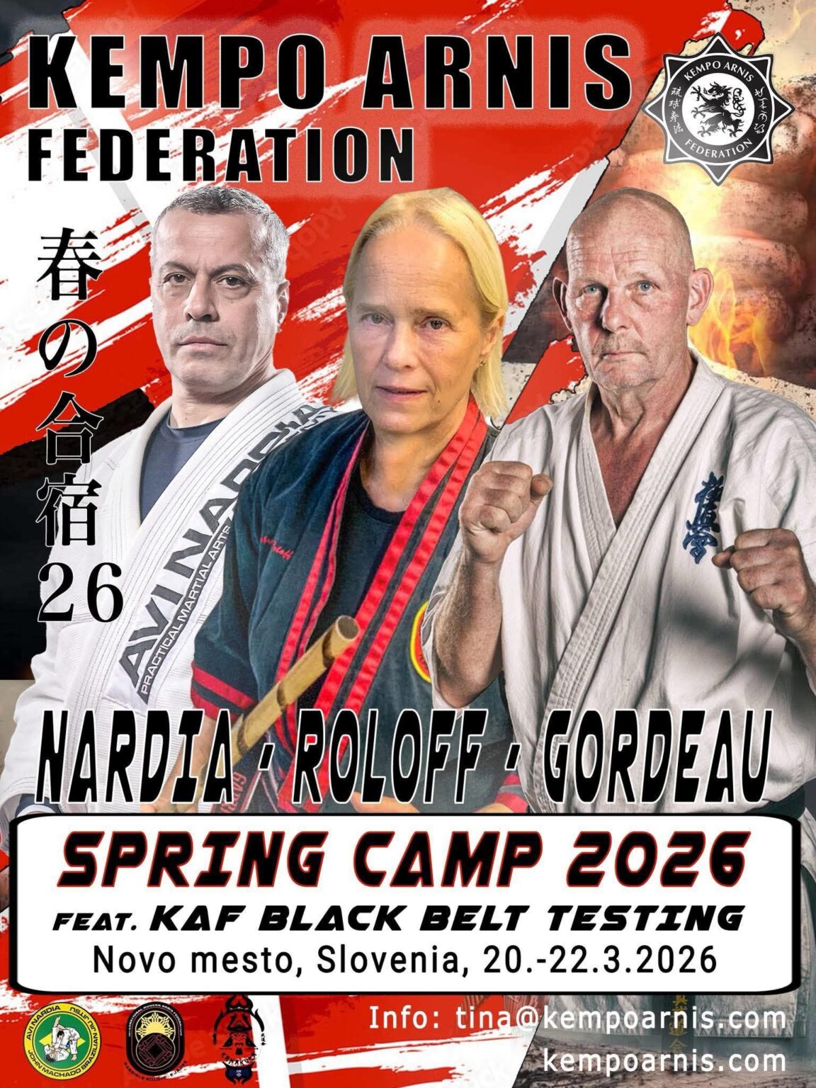 Slovenia to Host Legendary Kempo Arnis Federation Spring Camp for the First Time with World-Class Martial Arts Masters