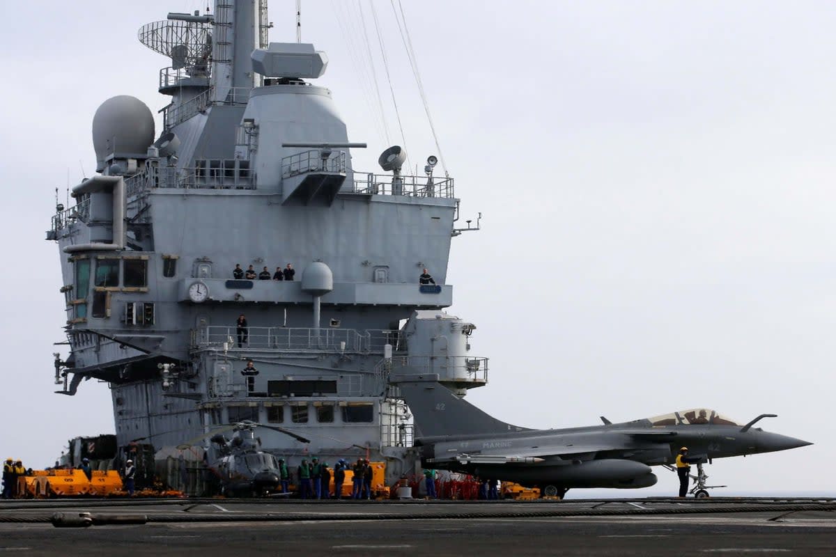 The French aircraft carrier Charles de Gaulle (REUTERS)
