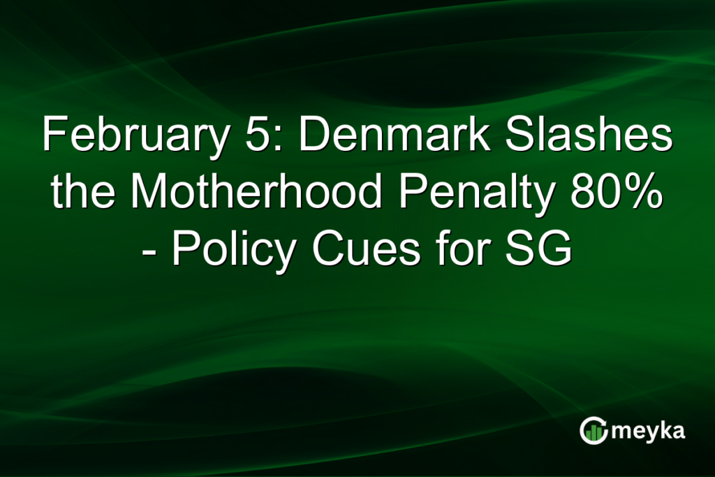 February 5: Denmark Slashes the Motherhood Penalty 80% - Policy Cues for SG