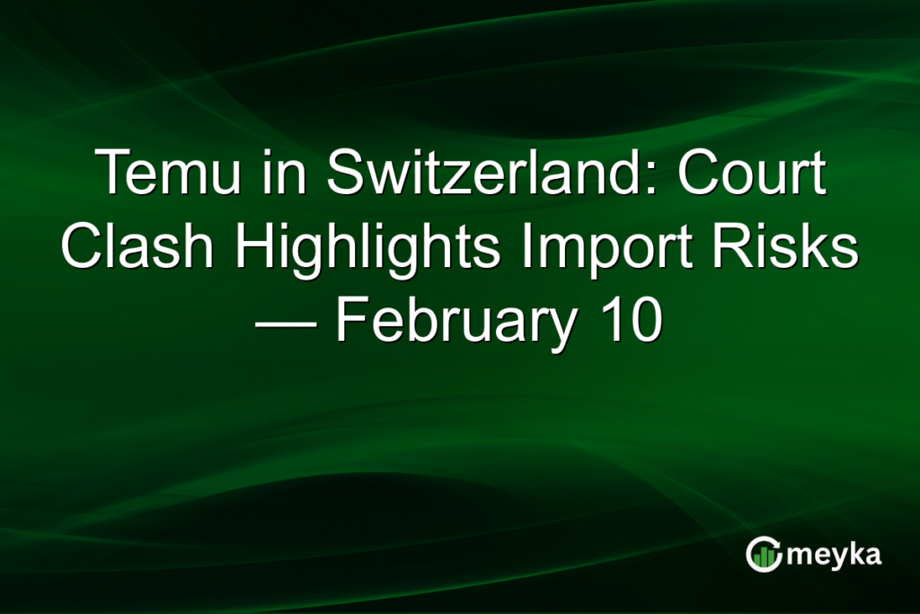 Temu in Switzerland: Court Clash Highlights Import Risks — February 10