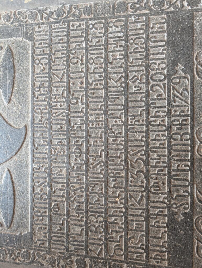 Discovered historical plaque in India