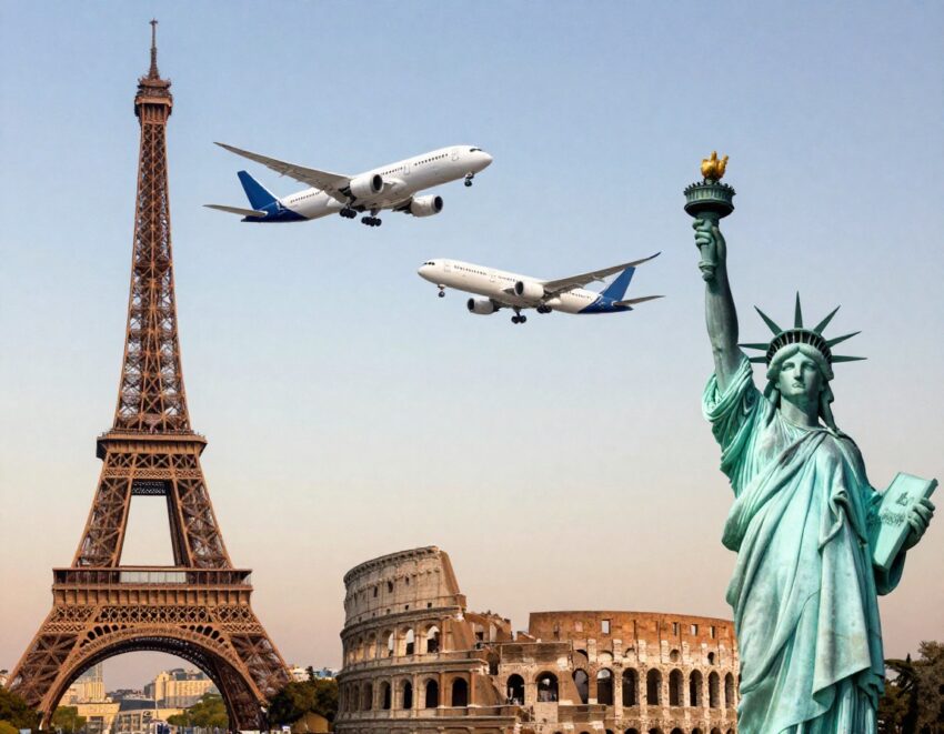 France, italy, and the us are experiencing an unprecedented surge in tourism, with travelers flocking to these iconic destinations in record numbers.
