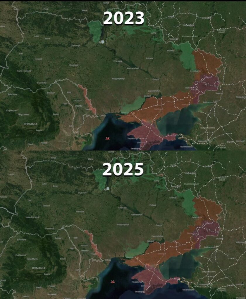 Russian advances between 2023-2025