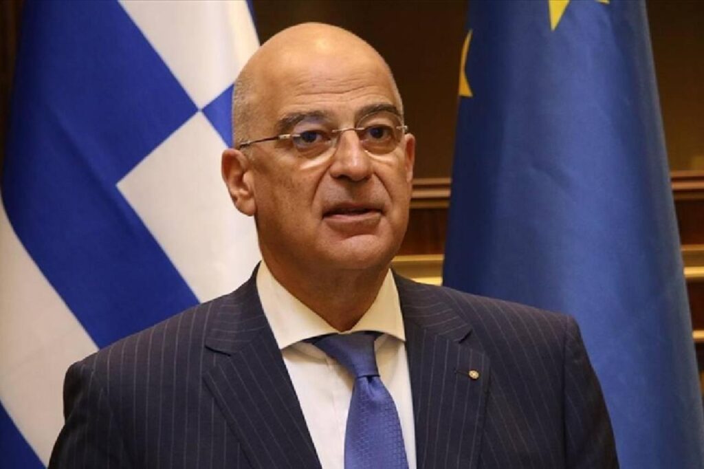 Greek Defence Minister Nikos Dendias, accessed on Feb. 10, 2026. (AA Photo)