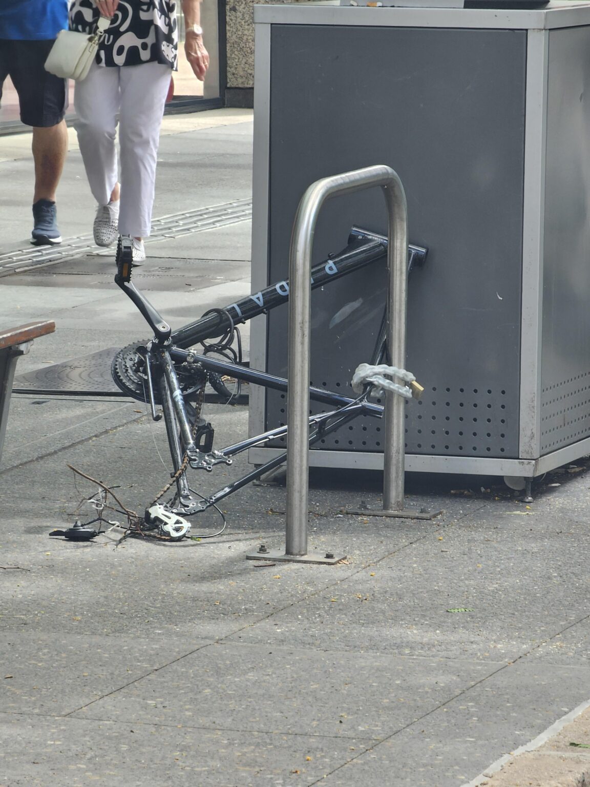 Lucky I locked my bike up...