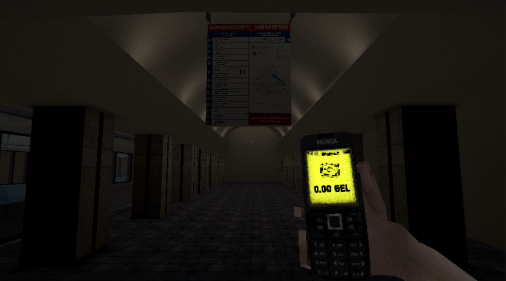 Metro station Sarajishvili in my horror game