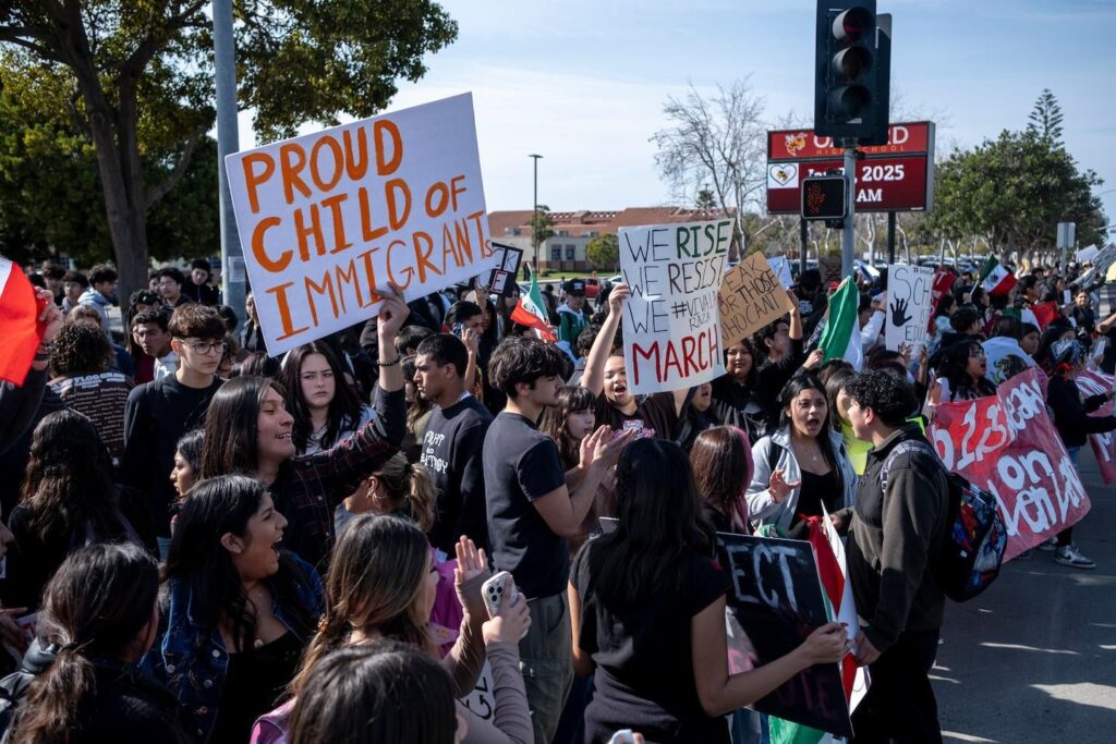 A school suspended 323 students after ICE protest. They protested again.