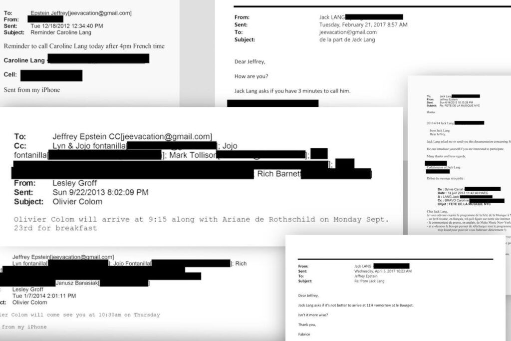 Correspondence of sexual predator Jeffrey Epstein splashes French personalities