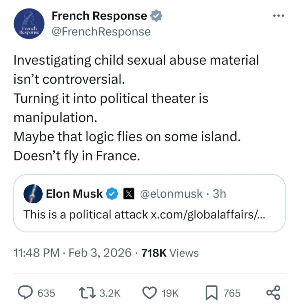What do you think of the new “French Response” account?